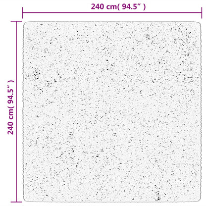 Tappeto OVIEDO a Pelo Corto Antracite 240x240 cm