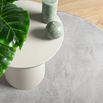 Tappeto OVIEDO a Pelo Corto Grigio Ø 100 cm - homemem39