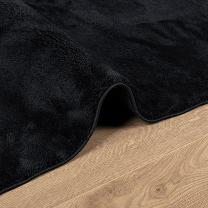 Tappeto OVIEDO a Pelo Corto Nero 140x200 cm | homemem39
