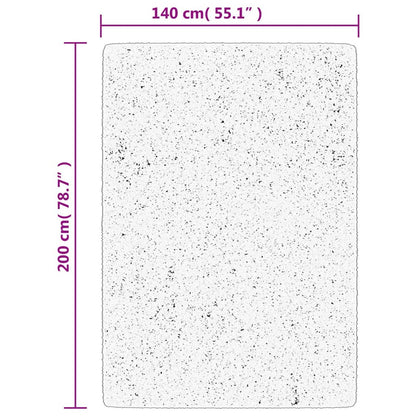 Tappeto OVIEDO a Pelo Corto Nero 140x200 cm | homemem39