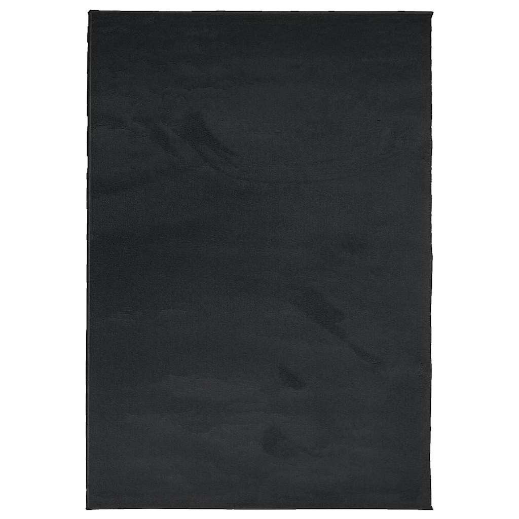 Tappeto OVIEDO a Pelo Corto Nero 160x230 cm | homemem39
