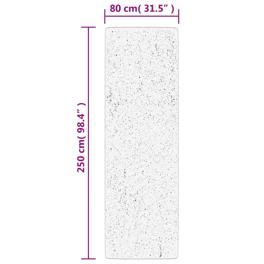 Tappeto OVIEDO a Pelo Corto Verde 80x250 cm | homemem39