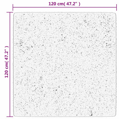 Tappeto OVIEDO a Pelo Corto Turchese 120x120 cm