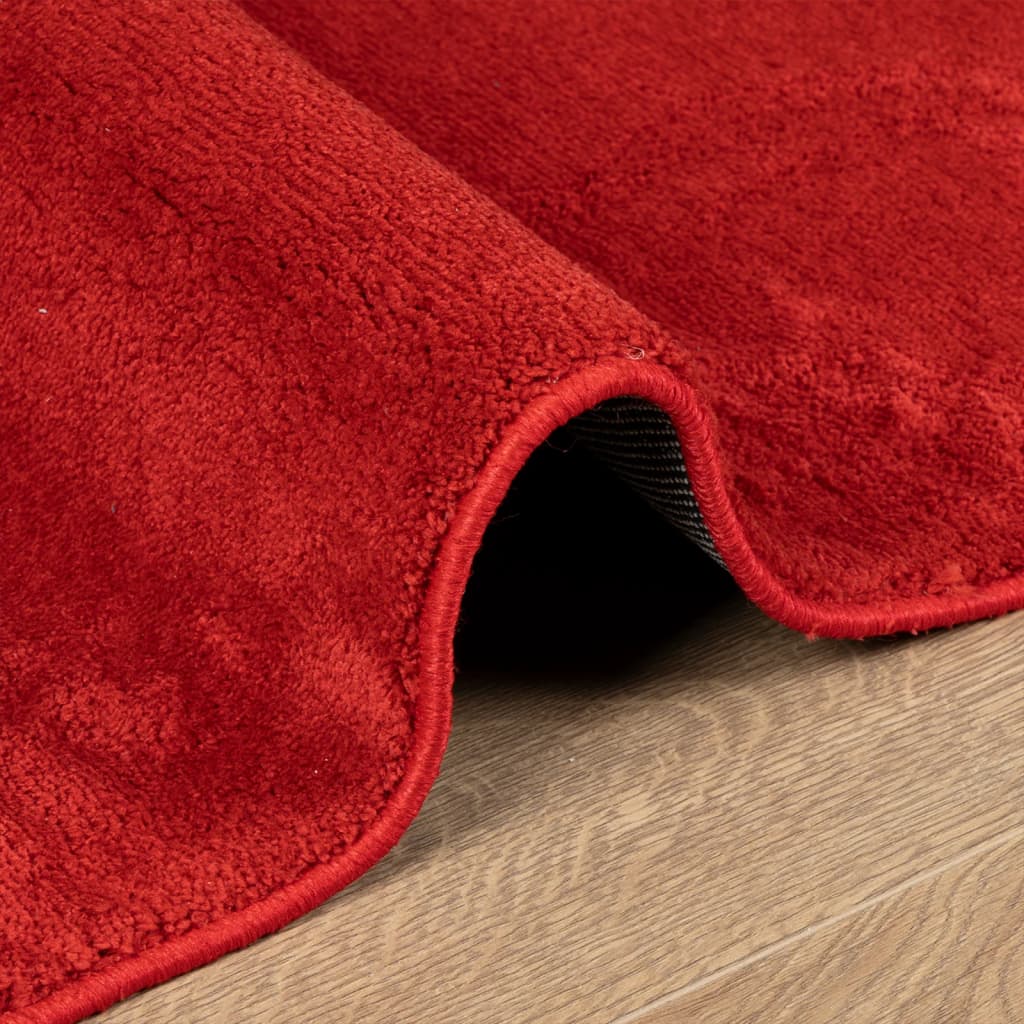 Tappeto OVIEDO a Pelo Corto Rosso 140x200 cm | homemem39