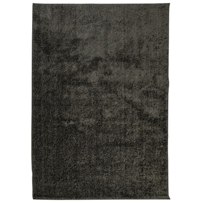 Tappeto a Pelo Lucido Lungo ISTAN Effetto Antracite 160x230 cm - homemem39