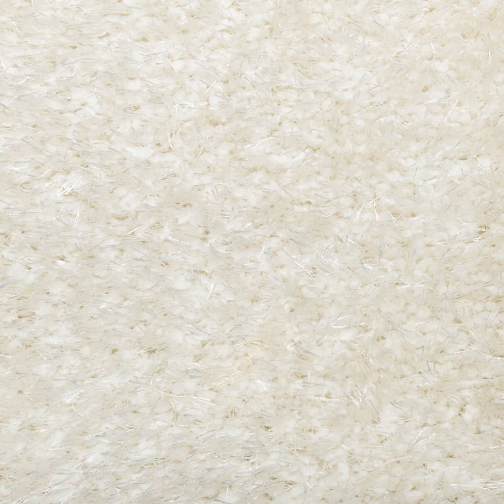 Tappeto a Pelo Lucido Lungo ISTAN Effetto Crema 140x200 cm - homemem39
