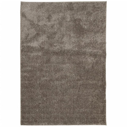 Tappeto a Pelo Lucido Lungo ISTAN Effetto Grigio 140x200 cm - homemem39