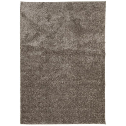 Tappeto a Pelo Lucido Lungo ISTAN Effetto Grigio 160x230 cm - homemem39