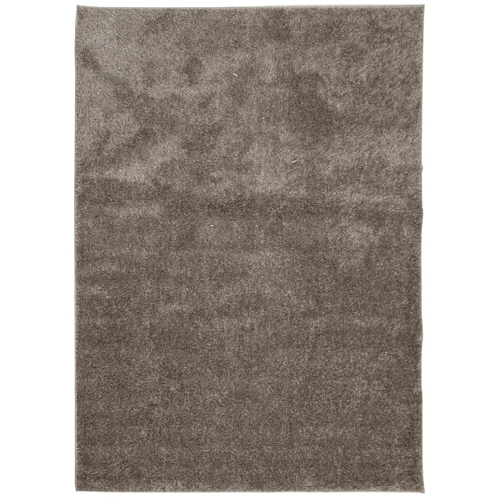 Tappeto a Pelo Lucido Lungo ISTAN Effetto Grigio 200x280 cm - homemem39