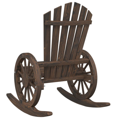 Sedie a Dondolo Adirondack 2 pz in Legno Massello di Abete - homemem39