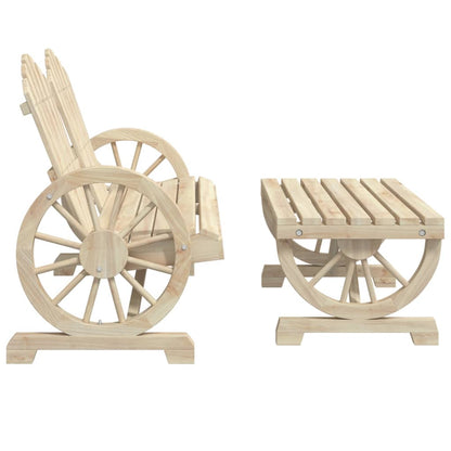 Set Salotto da Giardino 4 pz in Legno Massello di Abete - homemem39