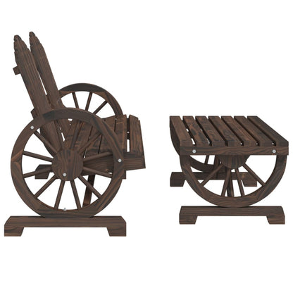 Set Salotto da Giardino 4 pz in Legno Massello di Abete - homemem39