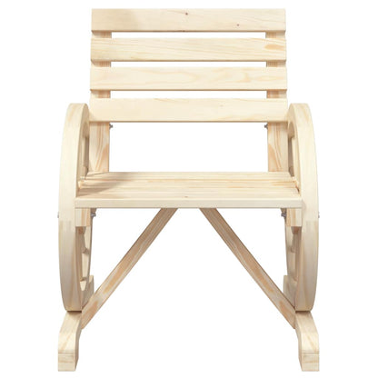 Set Salotto da Giardino 3 pz in Legno Massello di Abete | homemem39