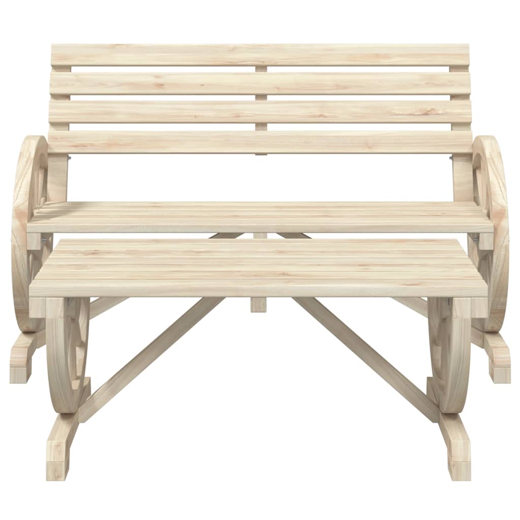 Set Salotto da Giardino 4 pz in Legno Massello di Abete - homemem39