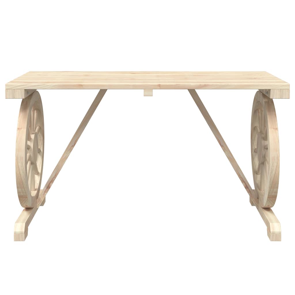 Set da Pranzo da Giardino 3 pz in Legno Massello di Abete | homemem39