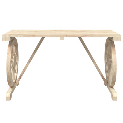 Set da Pranzo da Giardino 3 pz in Legno Massello di Abete | homemem39