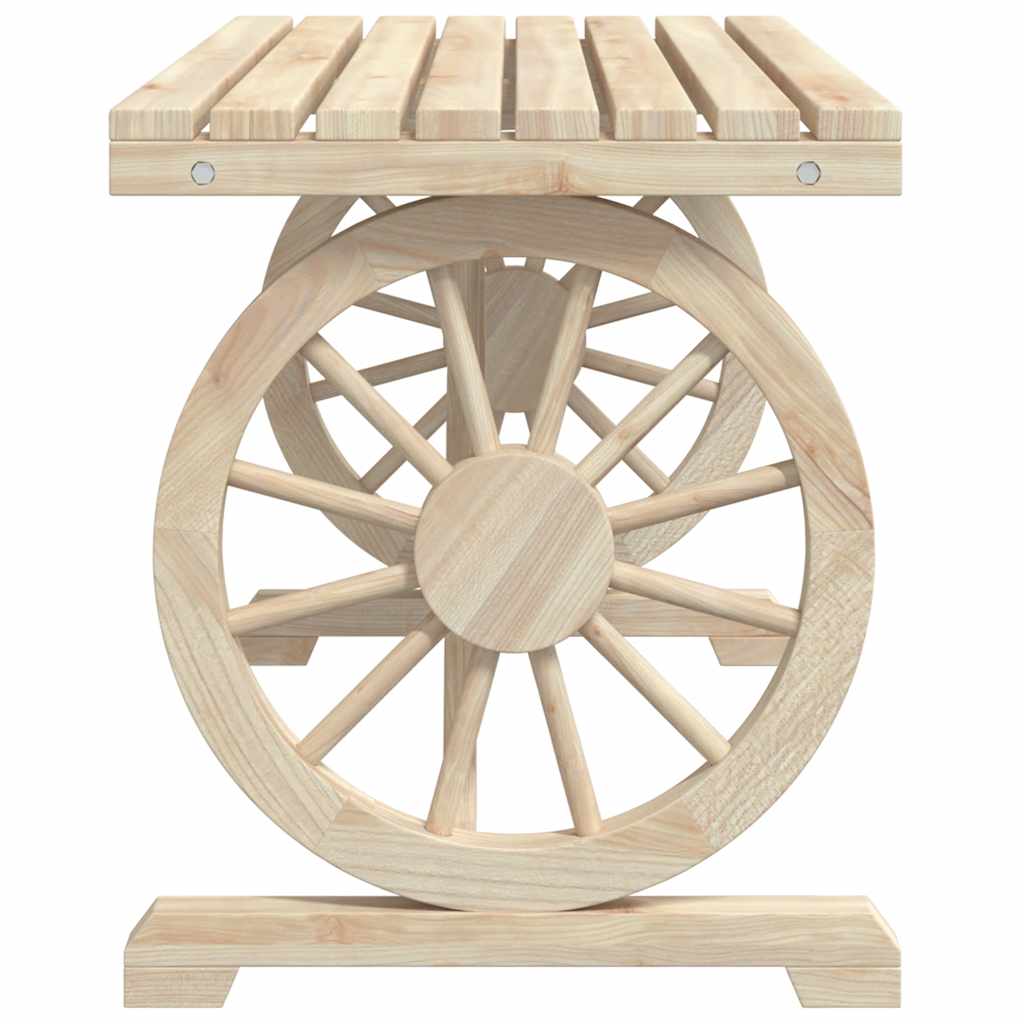 Set da Pranzo da Giardino 3 pz in Legno Massello di Abete