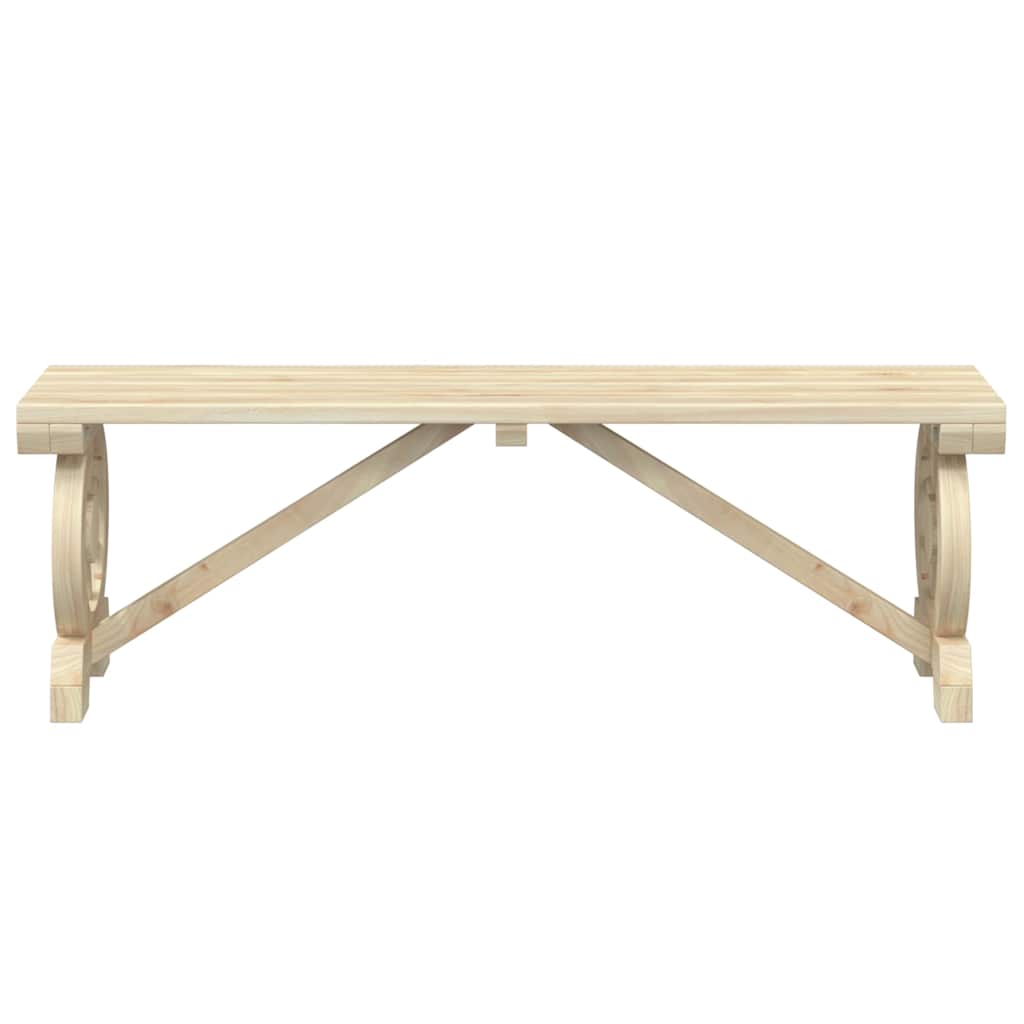 Set da Pranzo da Giardino 3 pz in Legno Massello di Abete