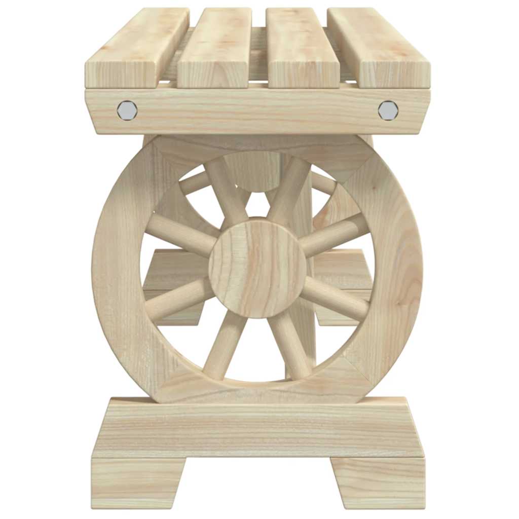 Set da Pranzo da Giardino 3 pz in Legno Massello di Abete