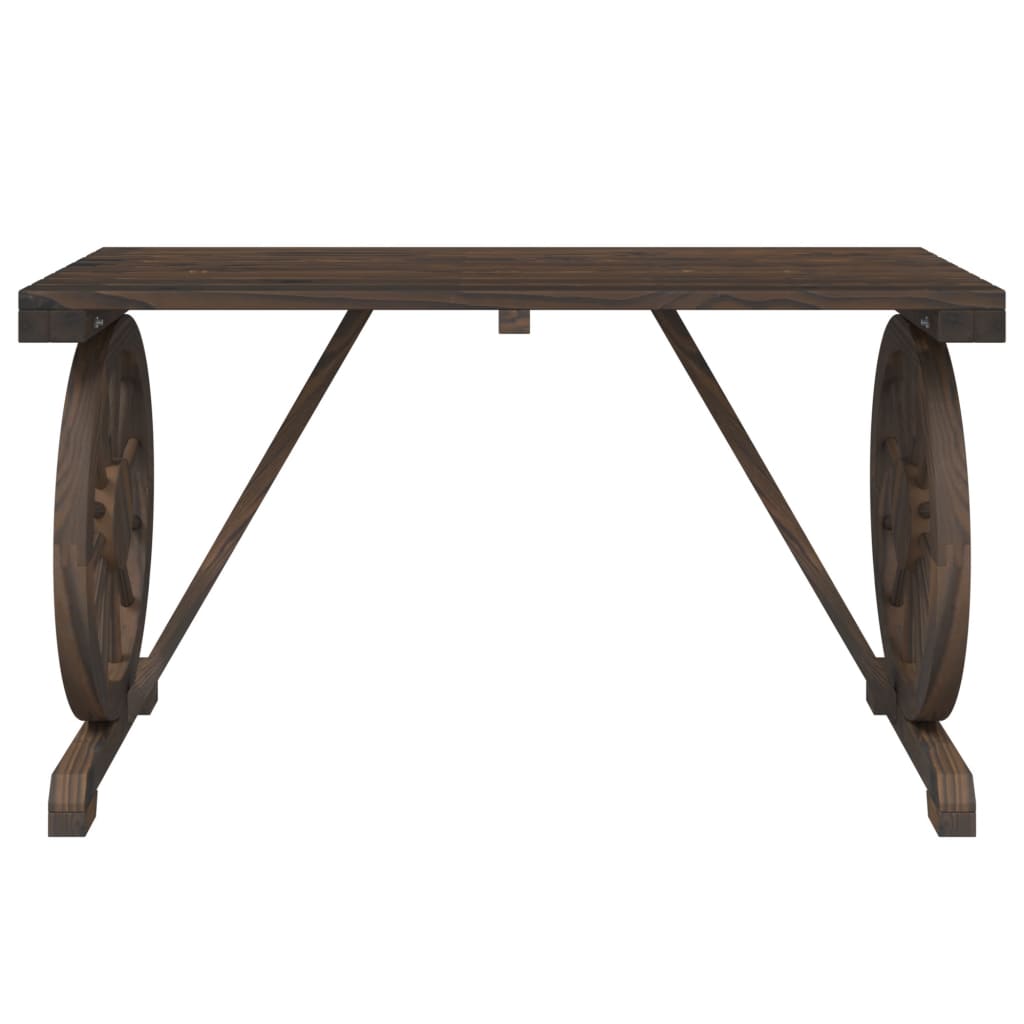 Set da Pranzo da Giardino 3 pz in Legno Massello di Abete | homemem39