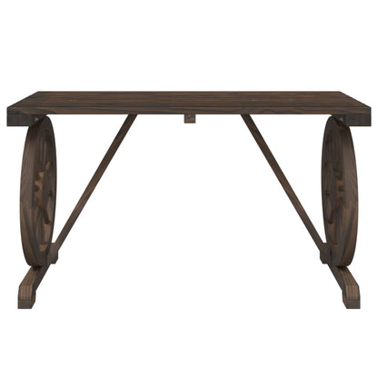 Set da Pranzo da Giardino 3 pz in Legno Massello di Abete | homemem39