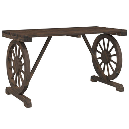 Set da Pranzo da Giardino 3 pz in Legno Massello di Abete | homemem39