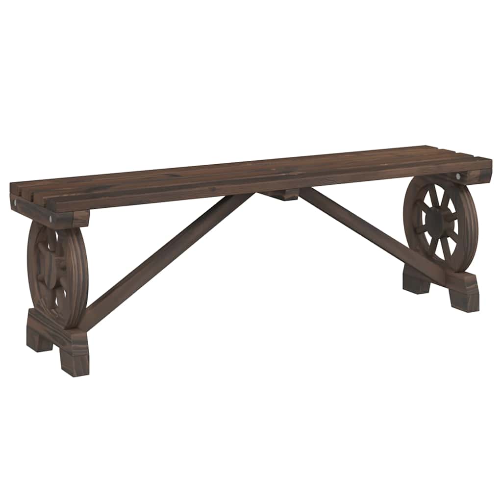 Set da Pranzo da Giardino 3 pz in Legno Massello di Abete