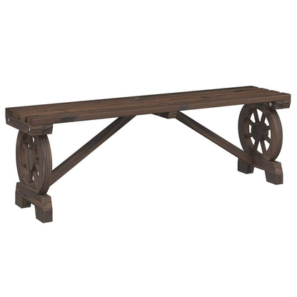 Set da Pranzo da Giardino 3 pz in Legno Massello di Abete