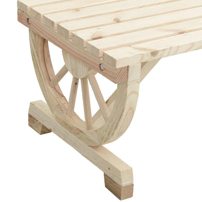 Set da Pranzo da Giardino 5 pz in Legno Massello di Abete