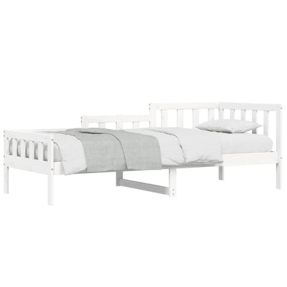 Dormeuse senza Materasso Bianca 80x200 cm Legno Massello Pino - homemem39