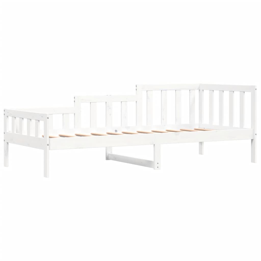 Dormeuse senza Materasso Bianca 80x200 cm Legno Massello Pino - homemem39