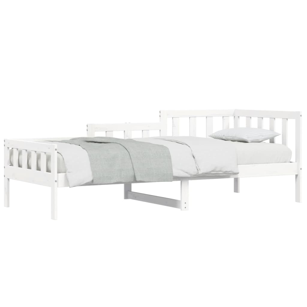 Dormeuse senza Materasso Bianca 90x200 cm Legno Massello Pino - homemem39