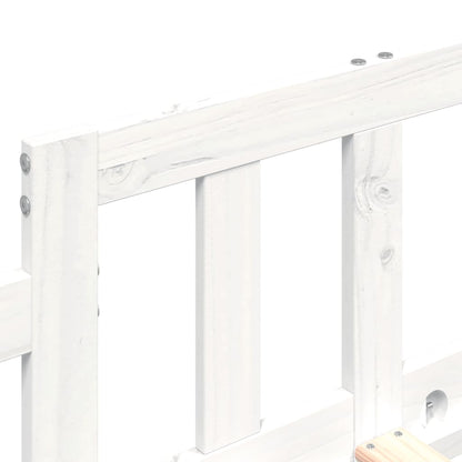 Dormeuse senza Materasso Bianca 90x200 cm Legno Massello Pino - homemem39