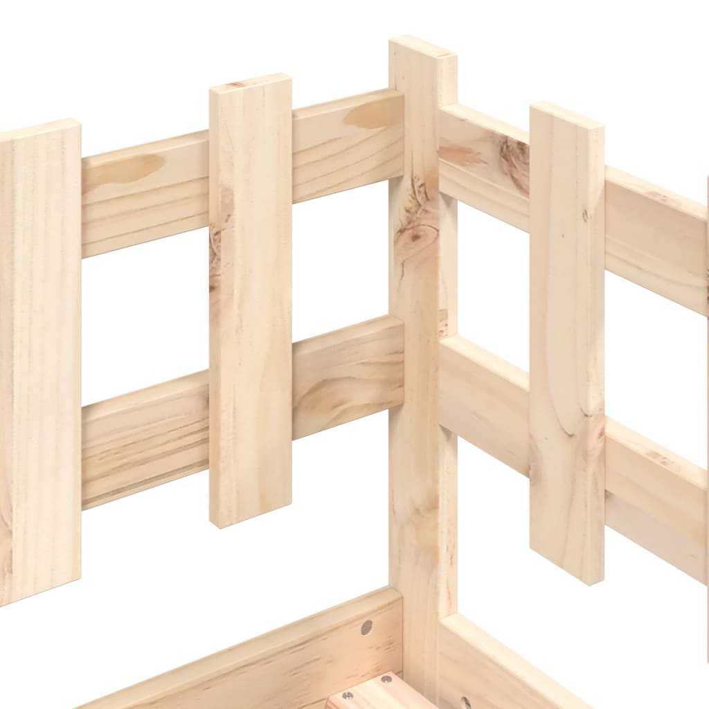 Dormeuse senza Materasso 80x200 cm in Legno Massello di Pino - homemem39