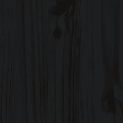 Dormeuse Nera 80x200 cm in Legno Massello di Pino - homemem39