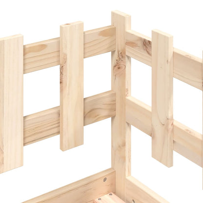 Dormeuse senza Materasso 90x200 cm in Legno Massello di Pino - homemem39