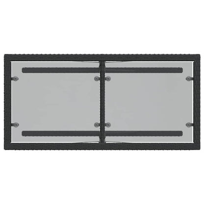 Set da Bistrò 3 pz con Cuscini Nero in Polyrattan | homemem39