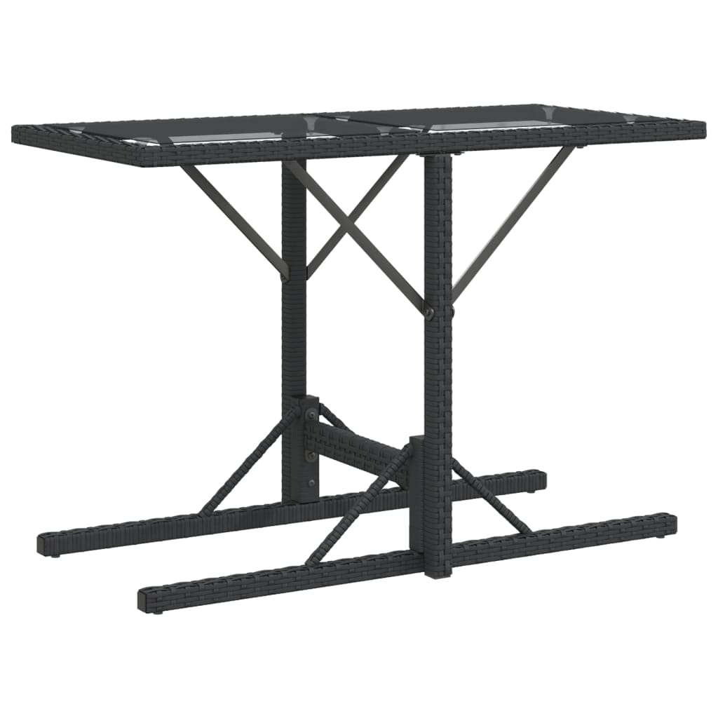 Set da Bistrò 3 pz con Cuscini Nero in Polyrattan - homemem39