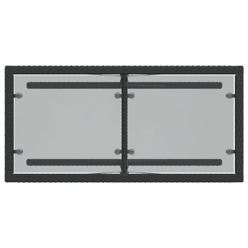 Set da Bistrò 3 pz con Cuscini Nero in Polyrattan - homemem39