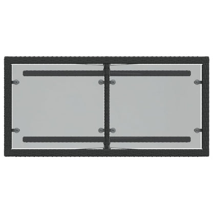 Set da Bistrò 3 pz con Cuscini Nero in Polyrattan - homemem39