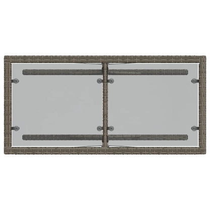 Set da Bistrò 3 pz con Cuscini Grigio in Polyrattan