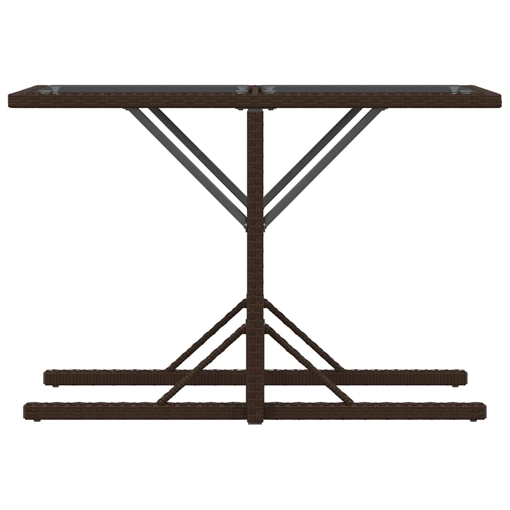 Set Bistrò 3 pz con Cuscini Marrone in Polyrattan | homemem39