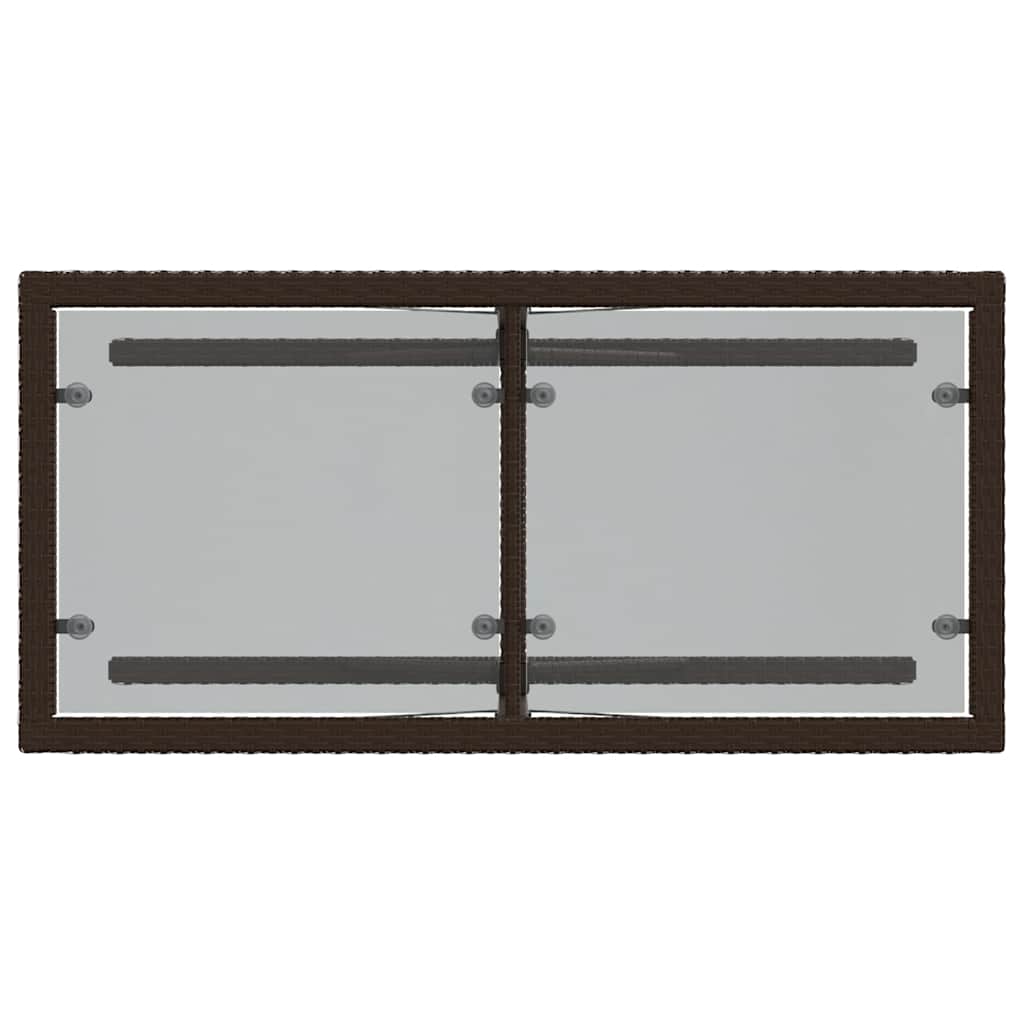 Set Bistrò 3 pz con Cuscini Marrone in Polyrattan | homemem39