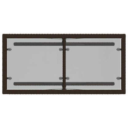 Set Bistrò 3 pz con Cuscini Marrone in Polyrattan