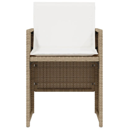 Set da Bistrò 3 pz con Cuscini Beige in Polyrattan | homemem39