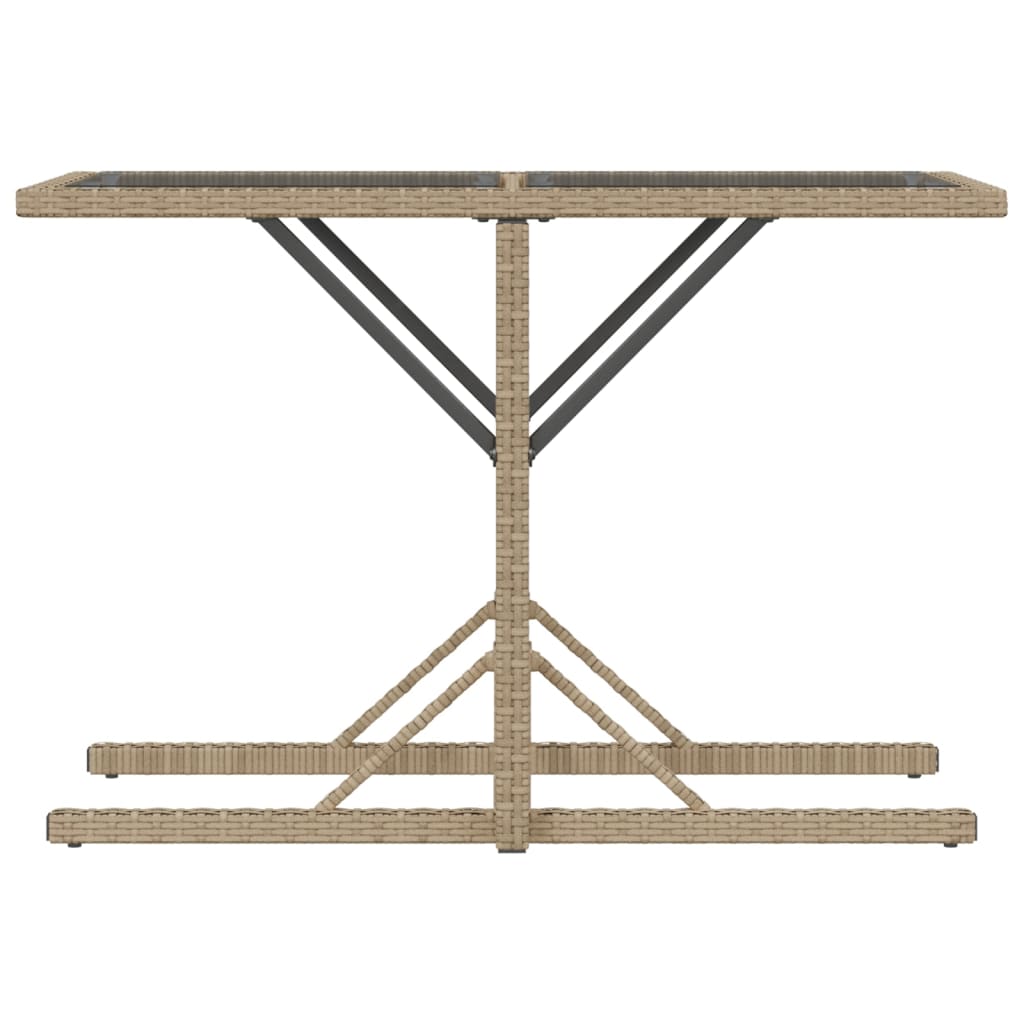 Set da Bistrò 3 pz con Cuscini Beige in Polyrattan