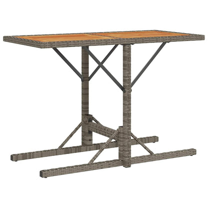 Set da Bistrò 3 pz con Cuscini Grigio in Polyrattan | homemem39