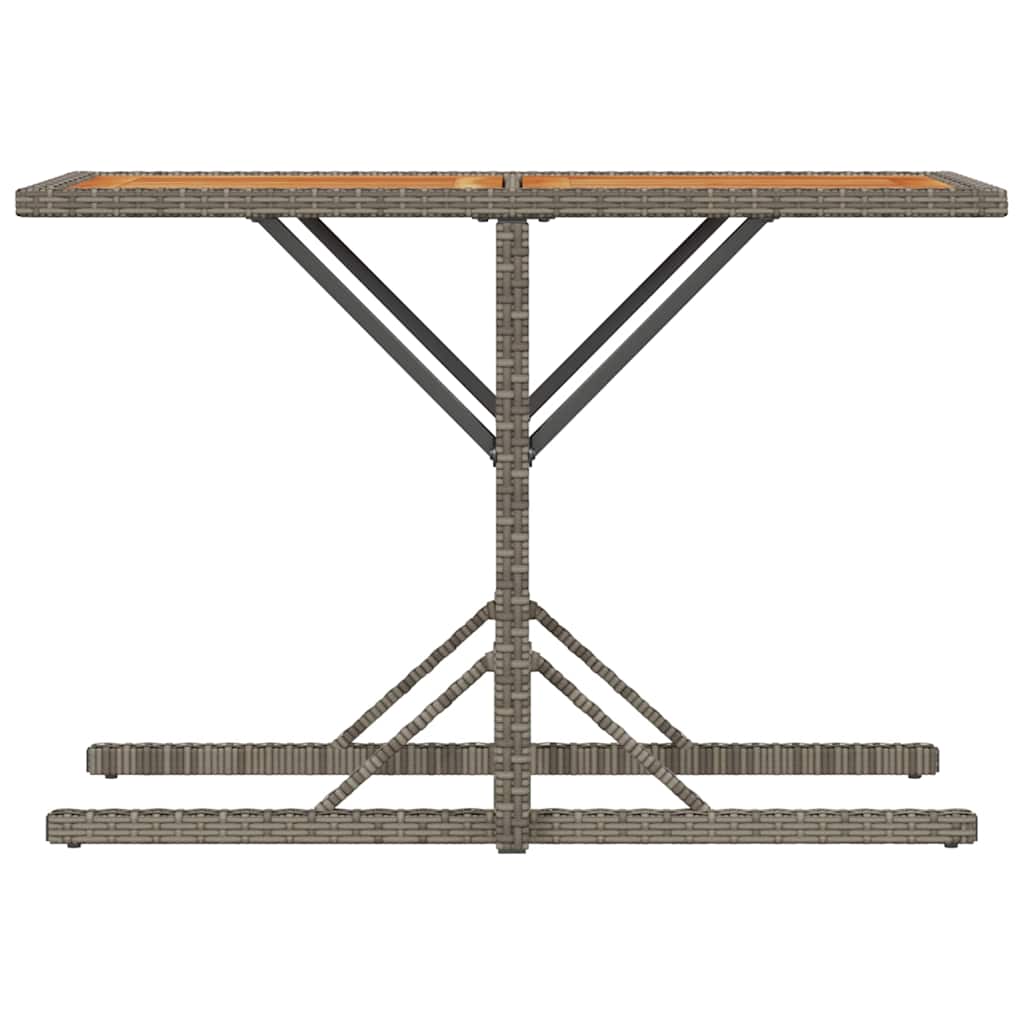 Set da Bistrò 3 pz con Cuscini Grigio in Polyrattan | homemem39
