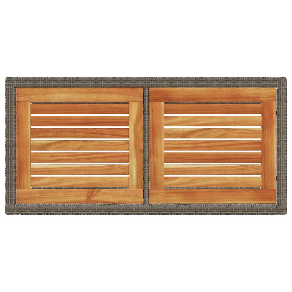 Set da Bistrò 3 pz con Cuscini Grigio in Polyrattan | homemem39