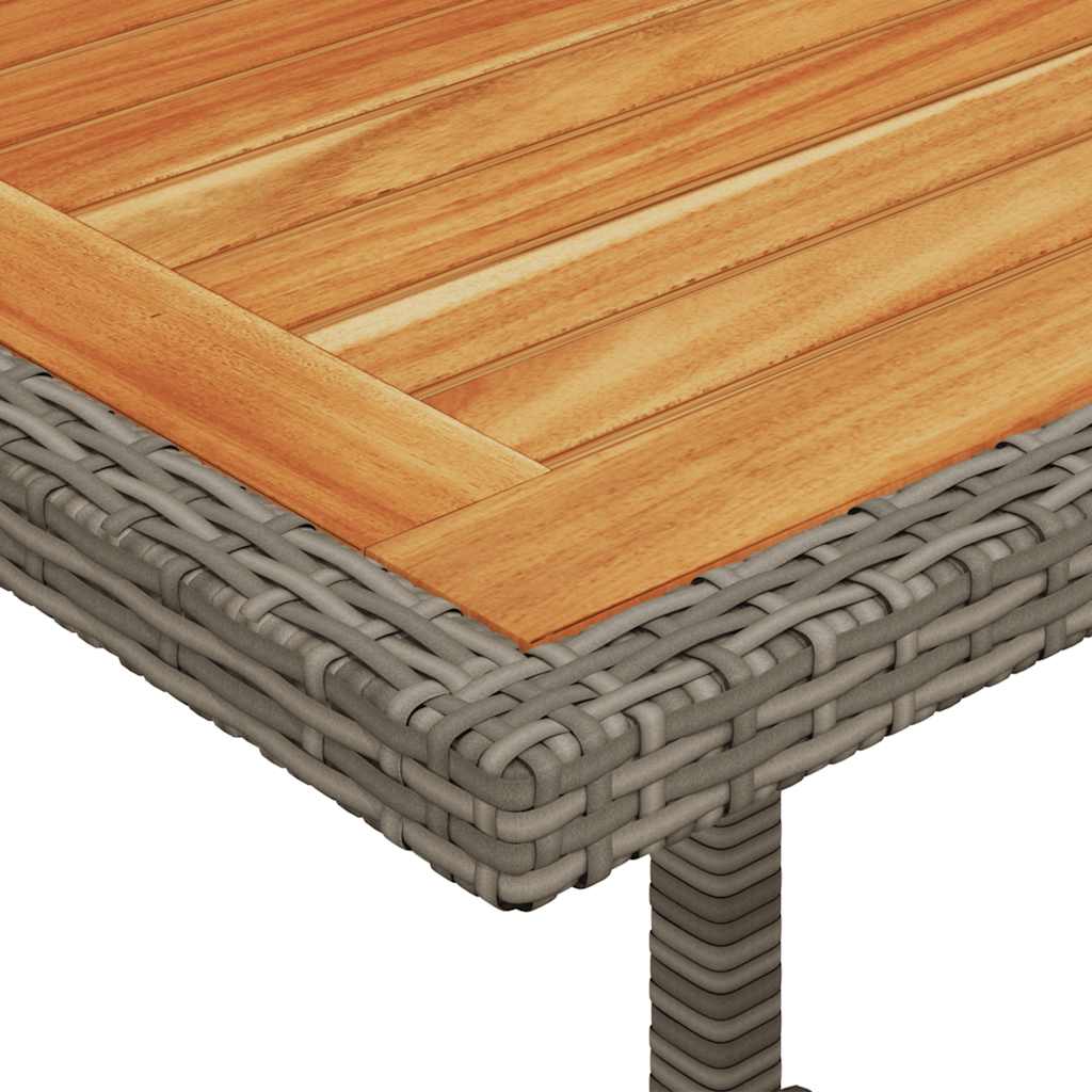 Set da Bistrò 3 pz con Cuscini Grigio in Polyrattan | homemem39